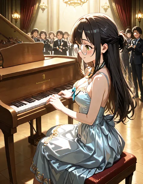 ((ultra-detailed)), (highly detailed CG), (best quality:1.2), ultra-highly detailed, colorful composition, artistic photoshoot, 1girl, solo focus, moe anime character, round face, rounded chin:1.2, short stature, thick eyebrows, brown eyes, sagging eyes, b...