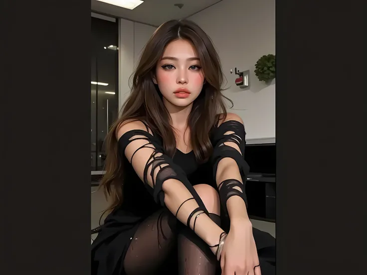 1 person,(((Puppet))),, rostro ,head,白色油漆Puppet身體, articulated doll ,feel, long ebony hair,
Gothic chair,gothic furniture,, ((Alambre largo que cuelga de la parte superior de la head conectado a la head,Alambre largo que cuelga de la parte superior de la...