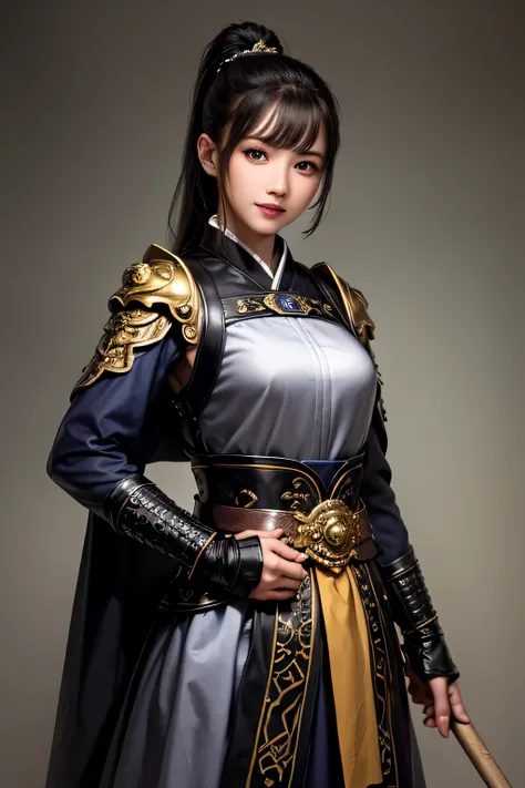 (masterpiece :1.2, Highest Quality ), Beautiful Illustrations , (natural side lighting, Movie Lighting), A woman wearing black armor and a black cloak, 1 person,Long Hair,Disconnect , Thin Waist High Definition Face and Skin Textures, Staring at the Camera...