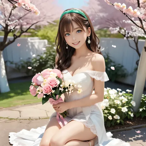 masterpiece, best quality, ultra high res, anime style, soft and warm atmosphere, pastel color palette, gentle sunlight, soft focus, dreamy lighting, two beautiful sisters, older sister: elegant, tall, slender, (long wavy dark brown hair:1.3) in a loose si...