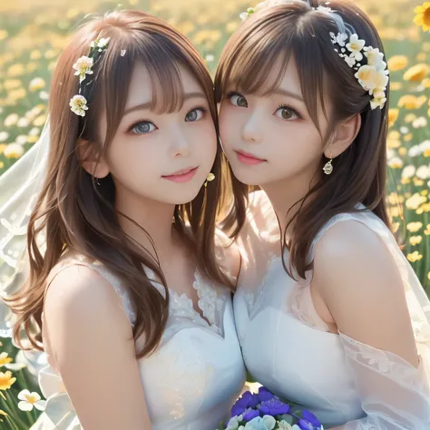 (masterpiece:1.3), (best quality:1.3), (ultra high res:1.2), 2girls, anime style, (beautiful sisters:1.3), (elegant and graceful appearance:1.25), (adorable facial features:1.25), (slightly blushing cheeks:1.2), (affectionate gaze:1.25), (flowing hair in g...
