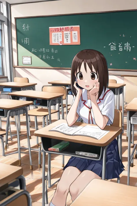 (masterpiece,best quality:1.4),((High Detail)), absurdres, 綺麗な陰影, アニメ調, 
kasuga_ayumu /(azumanga_daioh/), ruanyi1125,school,classroom,
卒業式をしている。在校生がたくさん集まる中、体育館でティッシュ箱を持って歩いている。隊列。