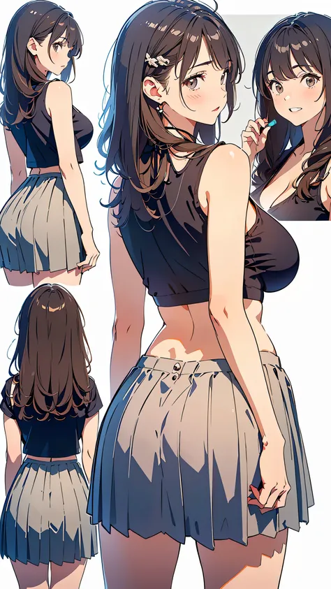  masterpiece,  ((pale background, light background, White background)), out of focus background, Highest Quality ,  [illustration] , Pictures of women only:1.5, ((  This is an image outlined with very thin lines :1.3)),  ultra details,  details,  high reso...