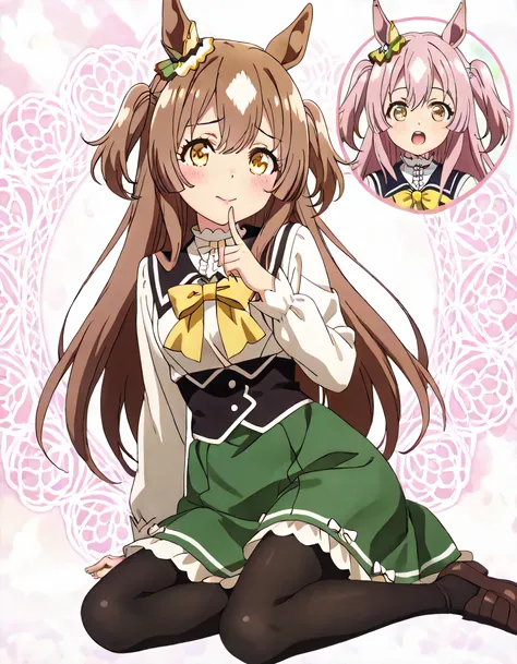 ((ultra-detailed)), (highly detailed CG illustration), (best quality:1.2), ultra-highly detailed, colorful composition, artistic photoshoot, 1girl, solo focus, upper body:1.3, moe anime character,round face, rounded chin:1.2, short stature, styoung, horse ...