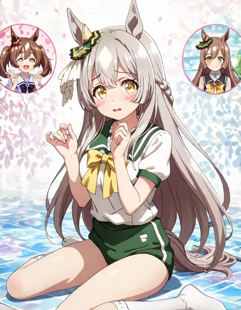 ((ultra-detailed)), (highly detailed CG illustration), (best quality:1.2), ultra-highly detailed, colorful composition, artistic photoshoot, 1girl, solo focus, upper body:1.3, moe anime character,round face, rounded chin:1.2, short stature, styoung, horse ...