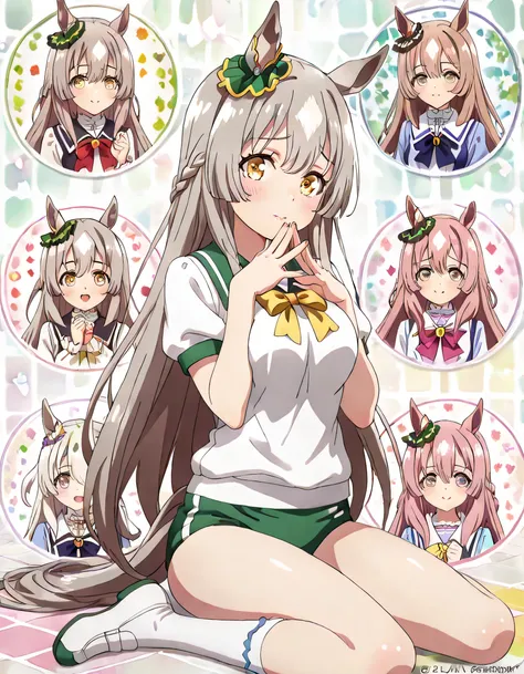 ((ultra-detailed)), (highly detailed CG illustration), (best quality:1.2), ultra-highly detailed, colorful composition, artistic photoshoot, 1girl, solo focus, upper body:1.3, moe anime character,round face, rounded chin:1.2, short stature, styoung, horse ...