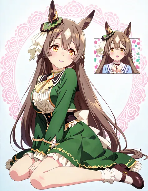 ((ultra-detailed)), (highly detailed CG illustration), (best quality:1.2), ultra-highly detailed, colorful composition, artistic photoshoot, 1girl, solo focus, upper body:1.3, moe anime character,round face, rounded chin:1.2, short stature, satono diamond ...