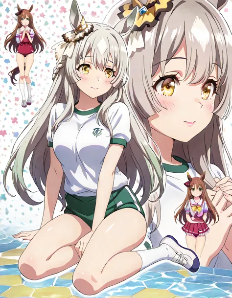 ((ultra-detailed)), (highly detailed CG illustration), (best quality:1.2), ultra-highly detailed, colorful composition, artistic photoshoot, 1girl, solo focus, upper body:1.3, moe anime character,round face, rounded chin:1.2, short stature, styoung, horse ...