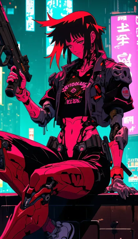 anime,cyberpunk,zavy-dgrnnrs,neo-noir,cyberpunk anime,neon light,Teenage Girls, rookie ninja, animated imageboard, High Quality,4K,Masterpiece,Super Detailed,photorealistic space sci fi  western ninja,scarf, hoody palto, Dark_Niji_Style,Teenage Girls, rook...