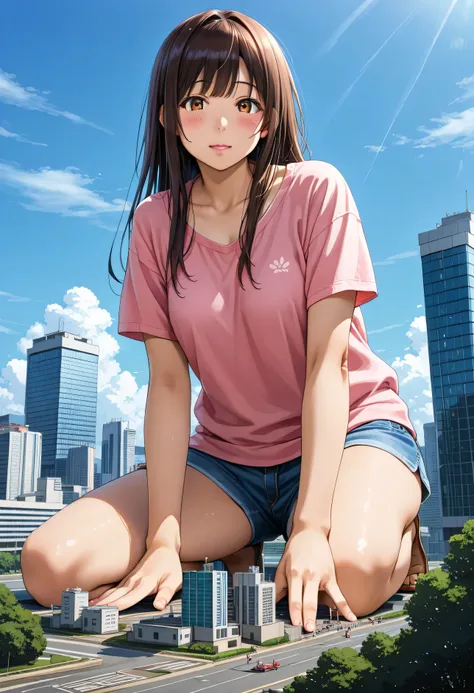 score_9, score_8_up, score_7_up,source_anime, masterpiece, ultra detailed, super high resolution ,
 1 girl, ツインテールブロンド , 日焼けした, 濡れた, ( お腹を見せる), wear casual clothes, perfect face, ( 大きな輝くリップ , 巨大で柔らかい胸 , 太ももが大きい, 画像内のリアルな足 ), blush , , outdoor, , beautiful ...