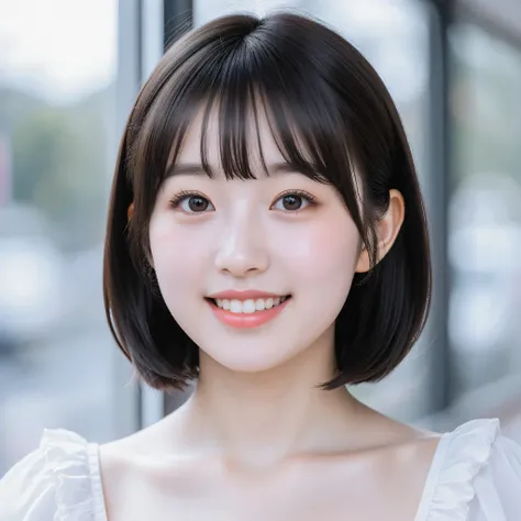 (very detailed}, 、{Highest Quality}, {Super Quality}, {highest resolution}, {{{Sharp Focus:pupil:}}, {{16k}}, {{Realistic and Stunning Portrait of a Japanese High School Student: 2.0}}}, ((bust up:2.0))), {{happy smile: 2.0}}, {detailed facial depiction}},...