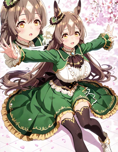 ((ultra-detailed)), (highly detailed CG illustration), (best quality:1.2), ultra-highly detailed, colorful composition, artistic photoshoot, 1girl, solo focus, upper body:1.3, moe anime character,round face, rounded chin:1.2, short stature, styoung, brown ...