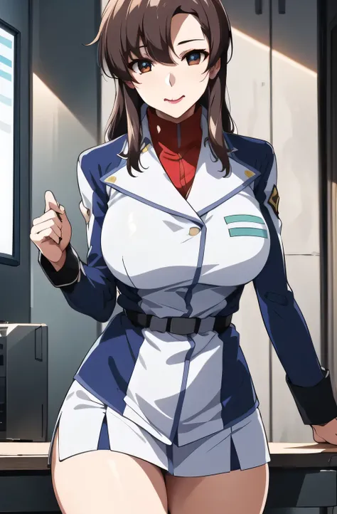 ,garter belt, 2-high stockings , faceの表情をさらに繊細に描いて下さい,40歳大人のColor気のある女性,, When You Spread Your Legs , office lady uniform putting hands on documents,スカートの丈をさらに短く描いて下さい faceの表情をもっと繊細に描いて下さい,The skin on th...