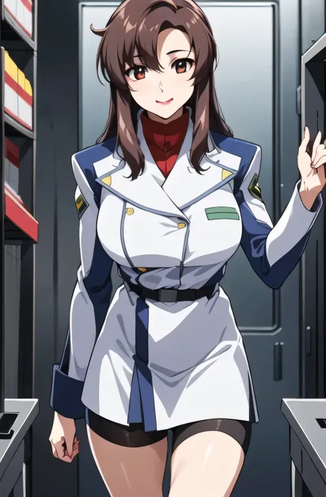 ,garter belt, 2-high stockings , faceの表情をさらに繊細に描いて下さい,40歳大人のColor気のある女性,, When You Spread Your Legs , office lady uniform putting hands on documents,スカートの丈をさらに短く描いて下さい faceの表情をもっと繊細に描いて下さい,The skin on th...