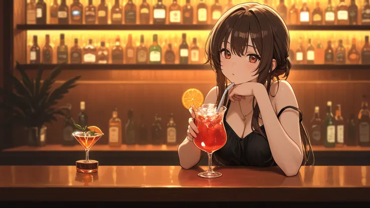 Drink cocktails in style at the bar