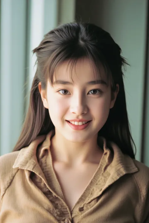 smile, ( Highest Quality:1.5),(((topless、nude、Nipples、pussy))) (( full nude、Ikuru、show buttocks))( Capture skin texture and pores :1.7), Sharp focus that captures the whole body、Creates natural shadows on cheeks and forehead, ( high definition :1.4), fine...