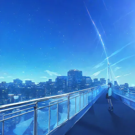 Makoto Shinkai、「Distant Hometown(star)of Blue Memories」、Space