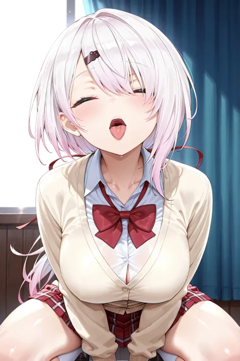 solo,masterpiece,best quality,super fine illustration、finely detail 、clear picture、UHD、HDR, amazing quality, highres, absurdres, very aesthetic, high resolution, ultra detailed, perfect details,(masterpiece, detailed:1.2),nijiyuika,large breasts,pink eyes,...