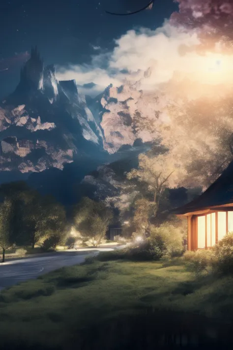 Please create a similar landscape with buildings as the main body