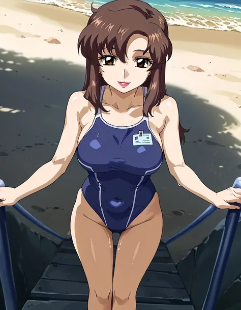 score 9、score 8 up、score 7 up、score 6 up、score 5 up、score 4 up、source anime、傑作、Best quality、Best resolution、Very detailed face、Very detailed eyes、Best image quality、anime coloring、anime screencap、anime screenshot、1woman、<lora:Murrue_Ramius_Gundam_SEED_Pony...