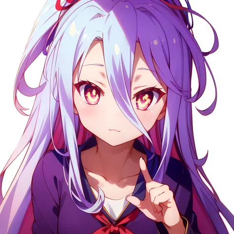1girl,long hair,very long hair,hair between eyes,red eyes,bright pupils,multicolored eyes,multicolored hair,看向观众, 高分辨率, 准确, 高细节, 最佳质量, 特写镜头, 手放在嘴前，眼睛发光，明亮的瞳孔, (V Sign),王冠,歪头