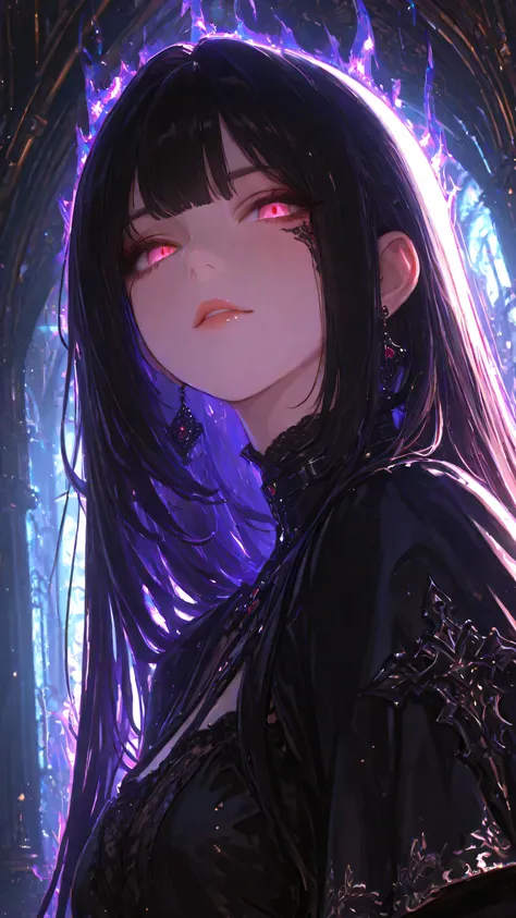 {{{masterpiece}}}, {{{best quality}}}, {{ultra-detailed}}, {illustration}, {{an extremely delicate and beautiful}}, general , aura light,Sluisap ,XXX668 _illu,748cmstyle,dark gothic, great quality, CHARACTER FOCUS , minimalist, side angle, Princess ...