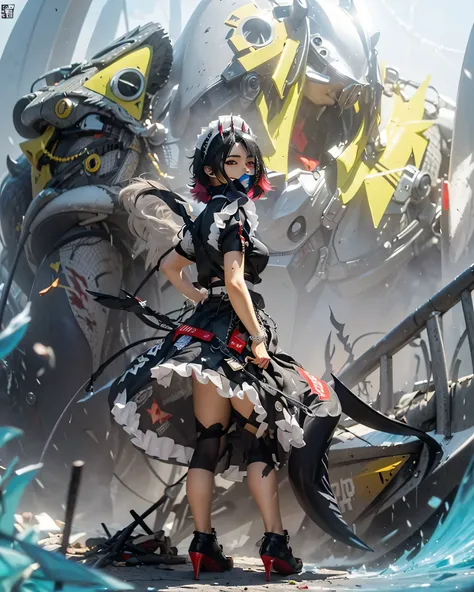 ((ELLEN JOE_ZENLESS ZONE ZERO)),((realistic, photorealistic)),(highlight hair)), Light reflection, (( HD )),((upper body)), (((best quality, masterpiece))), (masterpiece) (best quality) (detail) (8k) (HDR) (wallpaper) (cinematic lighting) (sharp focuasterp...