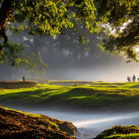 Fundatura Ponorui landscape photography by Mark Adamas, in the morning watching the crowd, mist, light, beautiful