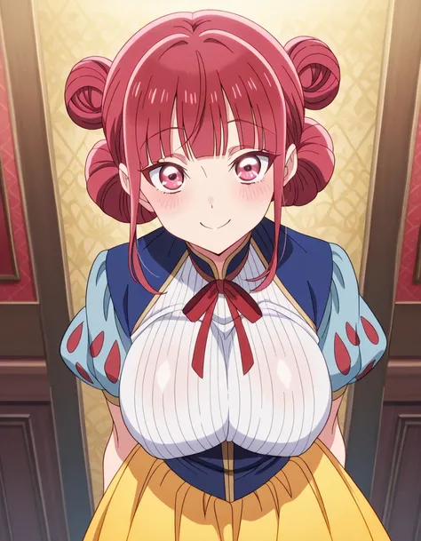 傑作、best quality、best resolution、best image quality、amazing quality、 very aesthetic、 absurdres、anime coloring、anime screencap、anime screenshot、1girl、<lora:hina-chouno-alpha-ponyxl-lora-nochekaiser:1>、hina chouno、short hair、pink hair、pink eyes、bangs、blunt ba...