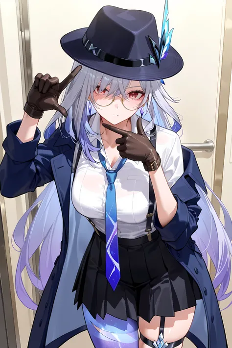 score_9, score_8_up, score_7_up, masterpiece, best quality, very aesthetic, absurdres, tunning image, attractive image, solo, 1girl, adult grown woman, skirk \(genshin impact\), skirk, 1girl, long hair, breasts, very long hair, medium breasts, grey hair, h...