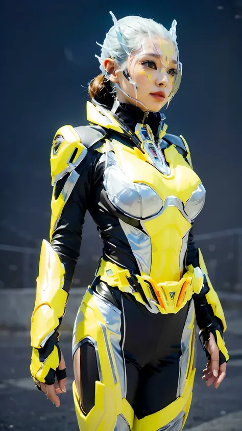 Translucent ethereal alien warrior，ModelShoot style, (Extremely detailed CG unified 8K wallpapers), The beauty of abstract stylization,，surrealism, 8K, Super detail, Best quality, Award-Awarded, Anatomically correct, 16k, Super detail,big tits,all golden