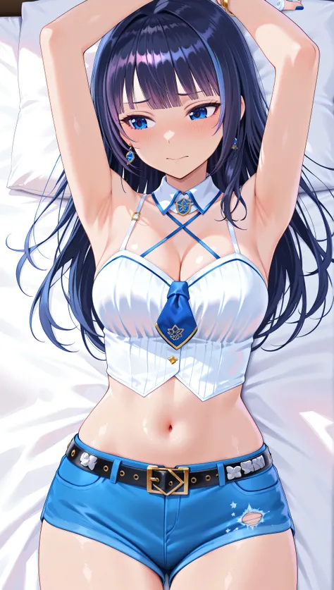 solo,masterpiece,best quality,super fine illustration、finely detail 、clear picture、UHD、HDR, amazing quality, highres, absurdres, very aesthetic, high resolution, ultra detailed, perfect details,(masterpiece, detailed:1.2)、virtual youtuber, aoi_costume4, bl...
