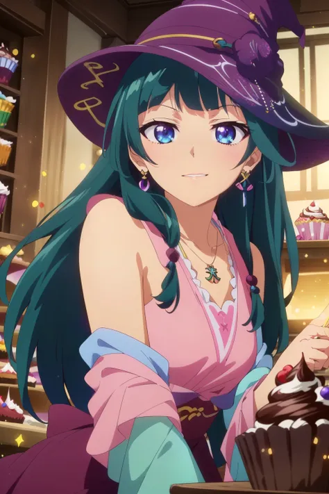 (Top quality, 8k, high resolution, masterpiece: 1.2), (anime coloring:1.3), super detailed, anime art style, dynamic angle, (green hair, blue eyes:1.3), detailed green hair, detailed blue eyes, slim body, perfect eyes, youthful, earrings, slightly dull ban...