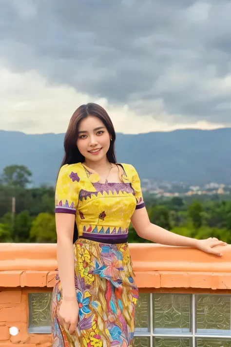 burmese girl face,big breats,