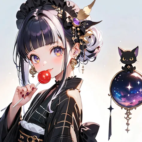 Front face facing the viewer、the cutest girl in the world、1girl,pretty face、Idol、Babyface、big eyes、Smile Yan、(((top quality、最高masterpiece、Super Detailed、High precision in selection、CG、winning work)))、(masterpiece,top quality),(((white goth spank、cute gothi...