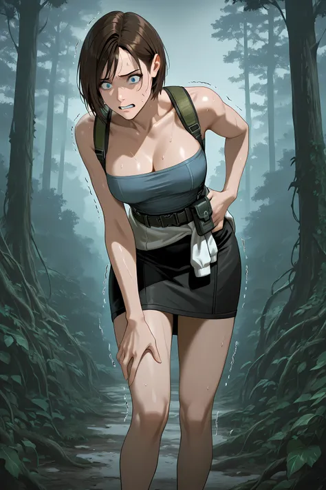 JVRE3, brown hair, bob cut, short hair, suspenders, belt pouch, tube top, pencil skirt, clothes around waist,,
Solo, general, masterpiece, highres, ultra-detailed, hyper-detailed, best quality, amazing quality, very aesthetic, best hands, best eyes, bes...