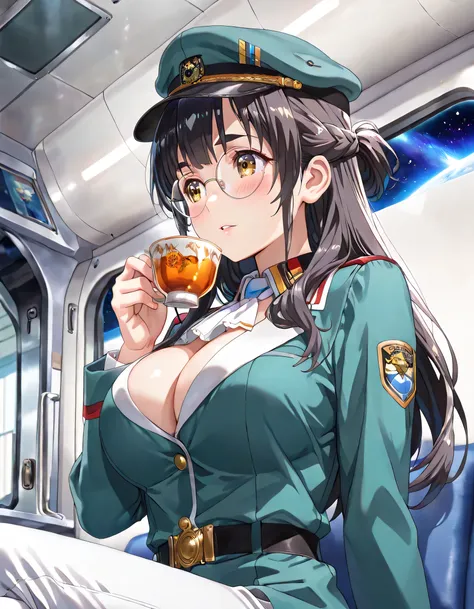 ((ultra-detailed)), (highly detailed CG illustration), (best quality:1.3), ultra-highly detailed, colorful composition, artistic photoshoot, 1girl, solo, moe anime character, Anime-style, harmonious color palette, ethereal ambiance, dainty facial structure...