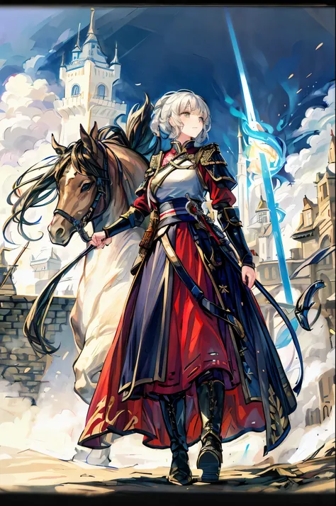 the castle is on fire、Dancing Fire Powder、Princess in the Land of Traitors、war between nations，槍force，Female commander，Charge，Female Knight，Battle ，Feeling Fast，Journey，is standing，Elegant attitude，Take command  ，Running Horse，，Proud to Be a General，素晴らしい軍...