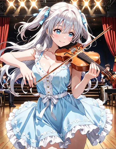 ((ultra-detailed)), (highly detailed CG illustration), (best quality:1.3), ultra-highly detailed, colorful composition, artistic photoshoot, 1girl, solo focus, moe anime character, Anime-style, harmonious color palette, ethereal ambiance, dainty facial str...