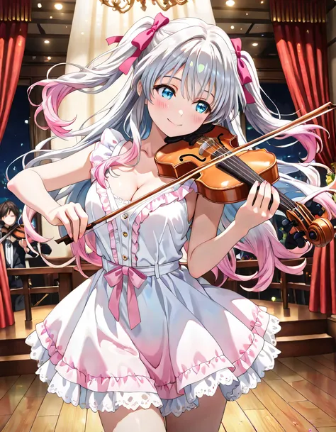 ((ultra-detailed)), (highly detailed CG illustration), (best quality:1.3), ultra-highly detailed, colorful composition, artistic photoshoot, 1girl, solo focus, moe anime character, Anime-style, harmonious color palette, ethereal ambiance, dainty facial str...