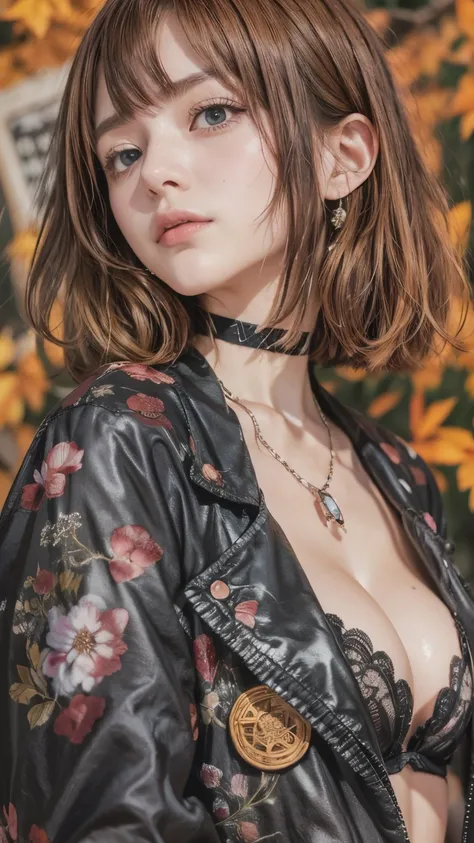 、4k、 obra-prima 、Extremely detailed eye、ultra detalhado、 uma garota em、sozinho、Nobara、jujutsu kaisen、cabelo curto