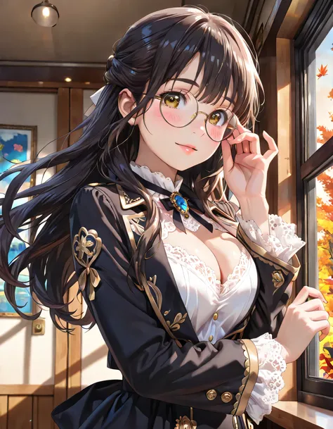 ((ultra-detailed)), (highly detailed CG illustration), (best quality:1.3), ultra-highly detailed, colorful composition, artistic portrait, 1girl, solo, moe anime character, Anime-style, harmonious color palette, ethereal ambiance, dainty facial structure, ...