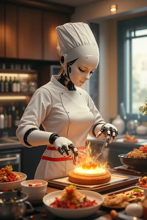 Illustration of an unfriendly iron robot cooking、Main Characters:
PREMIUM PROFESSIONAL Utensils - Sensual Indecent Robots、White Android
- Use lots of skills to finish large amounts of food
- A charismatic smile full of confidence
- facial features are expr...