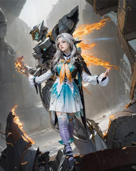 ((FIREFLY & SAM_HONKAI STAR RAIL)),((realistic, photorealistic)),(highlight hair)), Light reflection, (( HD )),((upper body)), (((best quality, masterpiece))), (masterpiece) (best quality) (detail) (8k) (HDR) (wallpaper) (cinematic lighting) (sharp focuast...