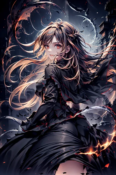 There is only one vampire left alive in this world,Thousand Years of Solitude,Crimson Night、Shadows ,World of Vampires,Family of Vampires,Crimson Night、Shadows ,Detailed Photorealistic Portraits,bust shot,I'm messing with cowboys,gem,black tiara,pale face...