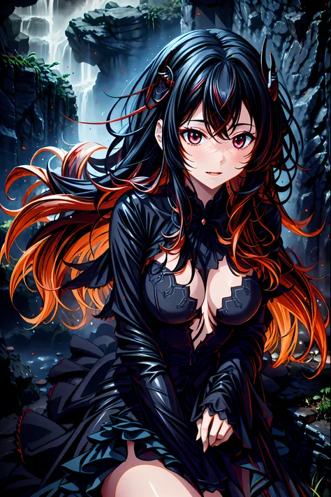 There is only one vampire left alive in this world,Thousand Years of Solitude,Crimson Night、Shadows ,World of Vampires,Family of Vampires,Crimson Night、Shadows ,Detailed Photorealistic Portraits,bust shot,I'm messing with cowboys,gem,black tiara,pale face...