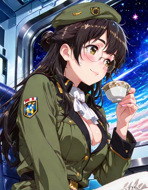 ((ultra-detailed)), (highly detailed CG illustration), (best quality:1.3), ultra-highly detailed, colorful composition, artistic photoshoot, 1girl, solo, moe anime character, Anime-style, harmonious color palette, ethereal ambiance, dainty facial structure...