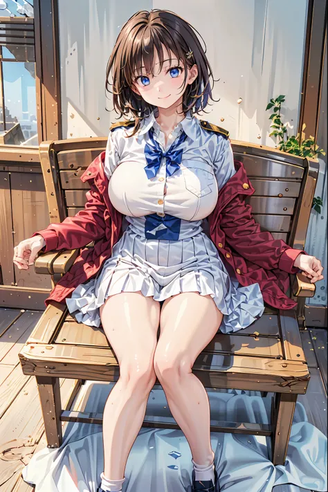 「(masterpiece), (Highest Quality), (Highly Detailed CG Unity 8K Wallpaper), girl old man, Ultimate Beautiful Girl, Student Council President，School student council room，Huge room，Queen-like，reign，Crown Like Hair Ornament，, (odd-eye), (cold blue eyes on one...