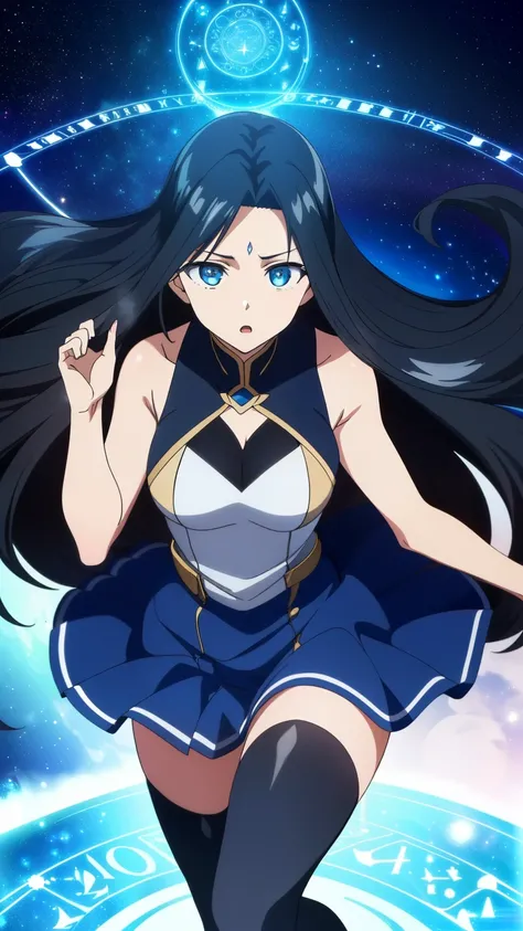 (Top quality, masterpiece, 8k), (anime coloring:1.2), very detailed, very detailed, perfect face, beautiful eyes, perfect eyes, detailed eyes, detailed face, ultra-detailed, detailed eyes, symmetrical eyes, sharp details, 1 girl, solo, (black long hair, st...