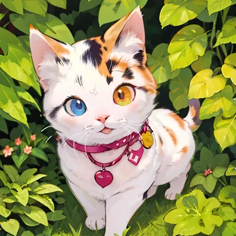 Highest Quality:1.2、masterpiece、super high resolution,8k,Olympic Games 100mwalk, chibi,odd-eye,heterochromatic eye,Cats Olympics,walkる猫、Presence、Three-haired cat,